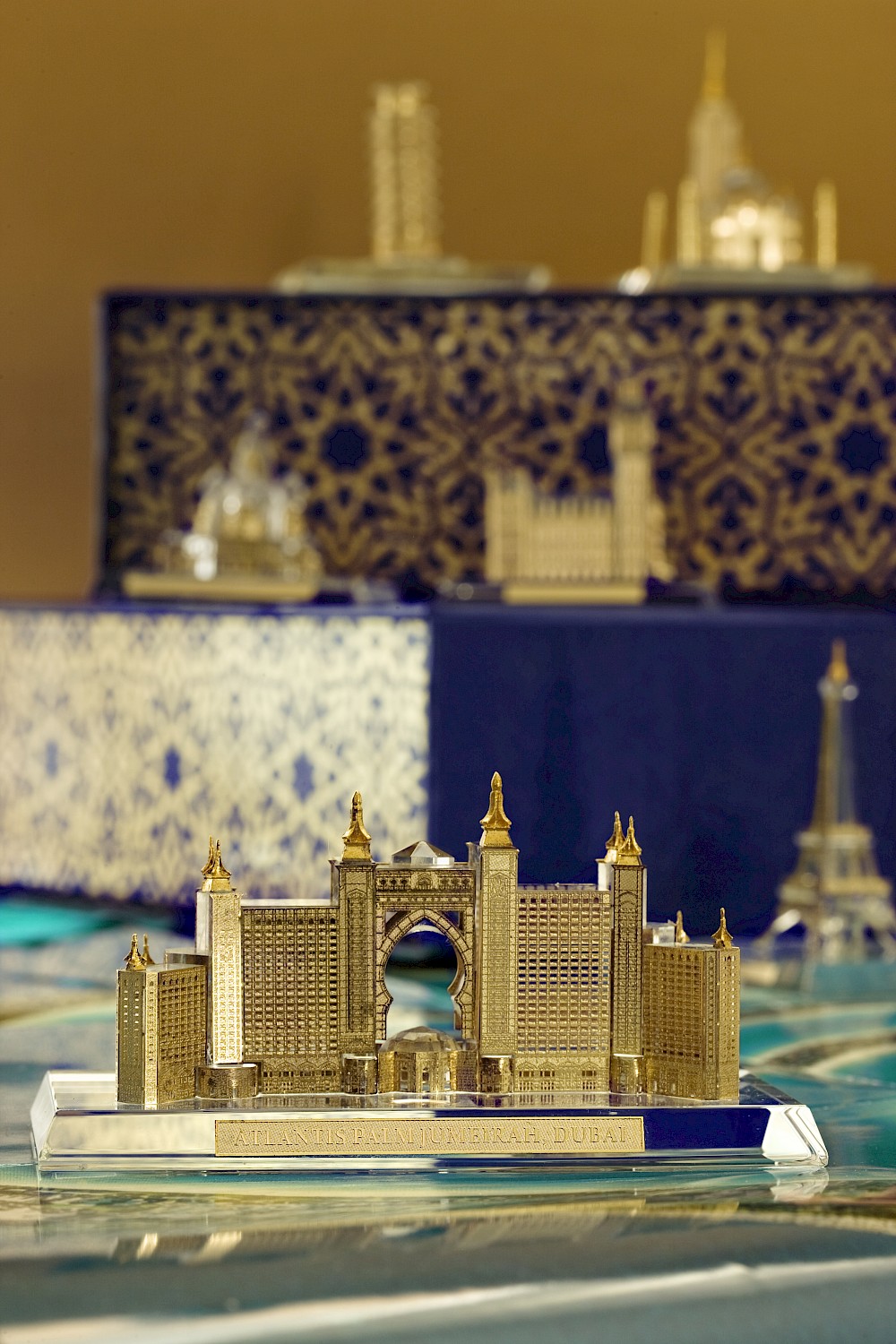 Custom-made sculpture of Atlantis The Palm, Dubai used in invitation