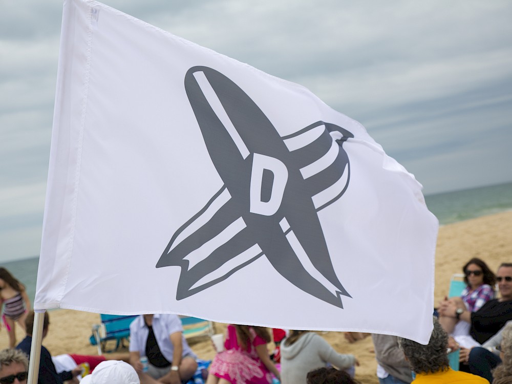 Event branded beach flags