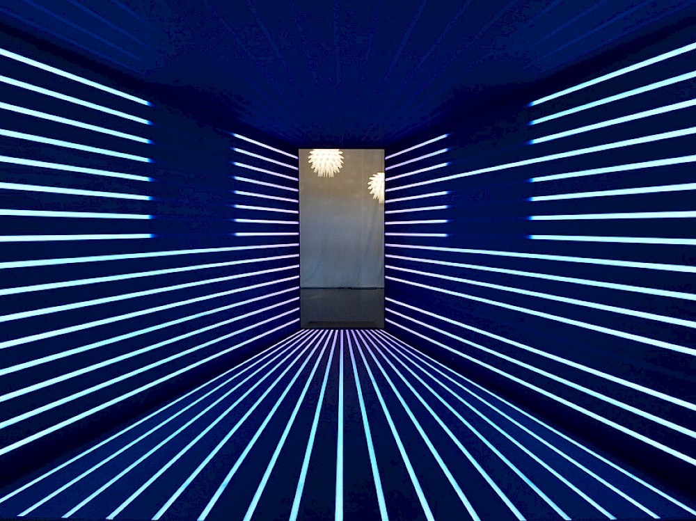 One of seven featured, curated "light" installations