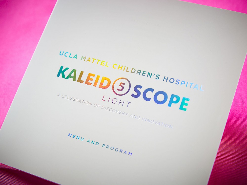 Gala menu and program