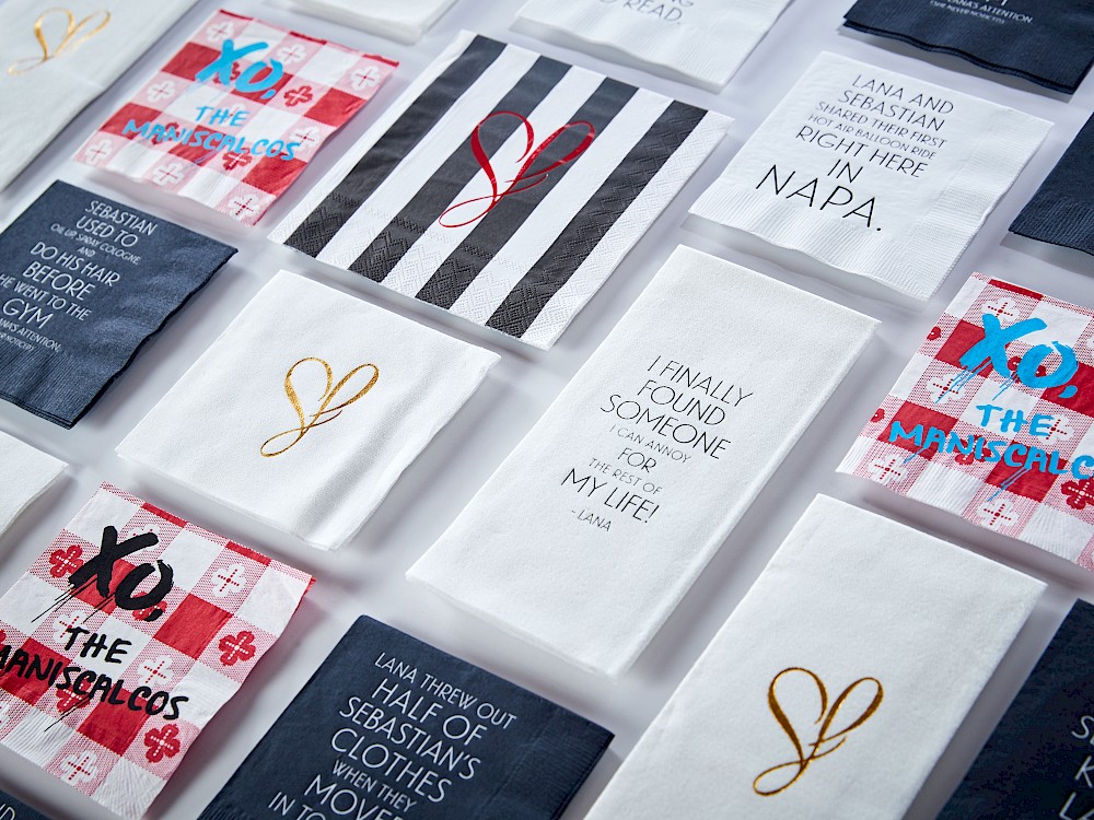 Event branded cocktail napkins