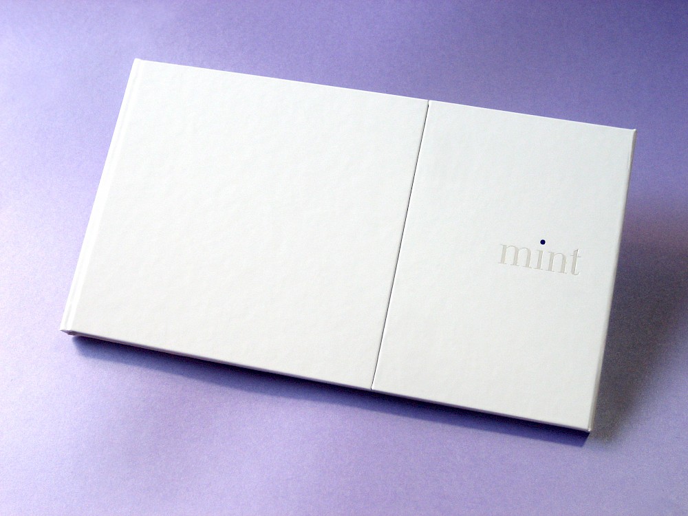 Hand-bound keepsake brochure