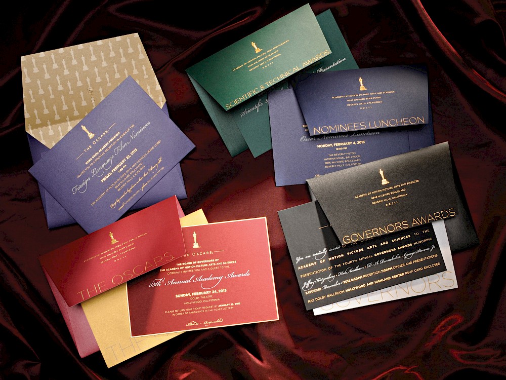 Academy Awards® invitation system for various associated events