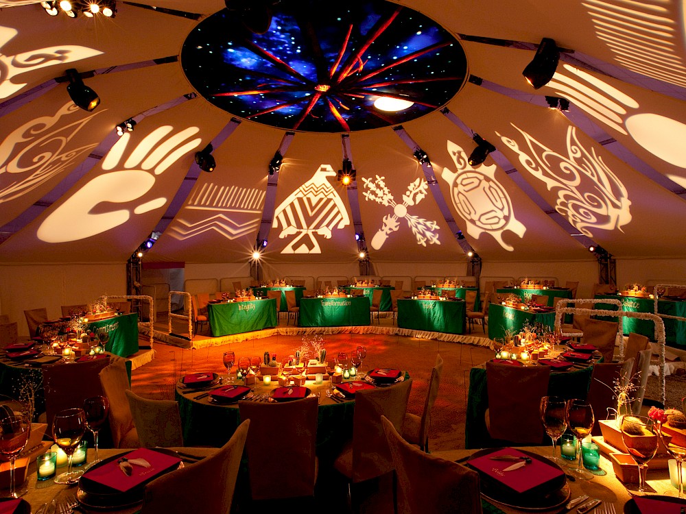 On-site immersive event decor