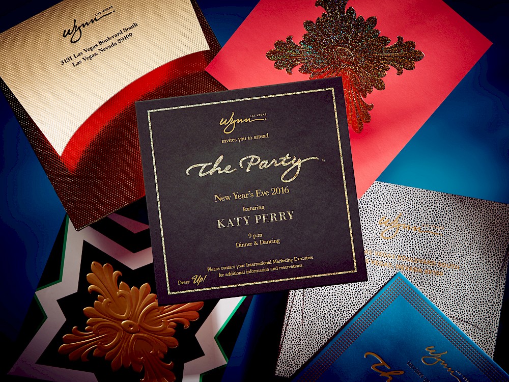 Series of annual New Year's Eve invitations